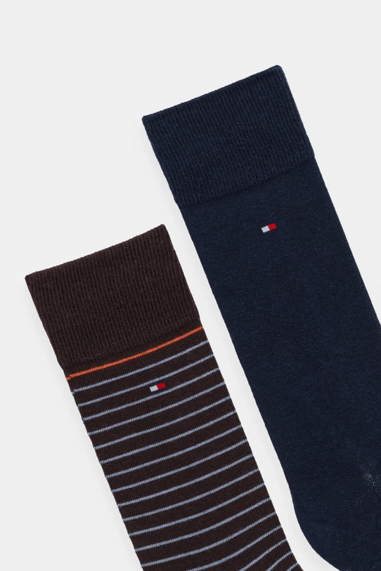 Tommy Hilfiger skarpetki 2-pack 100001496 brązowy AW25