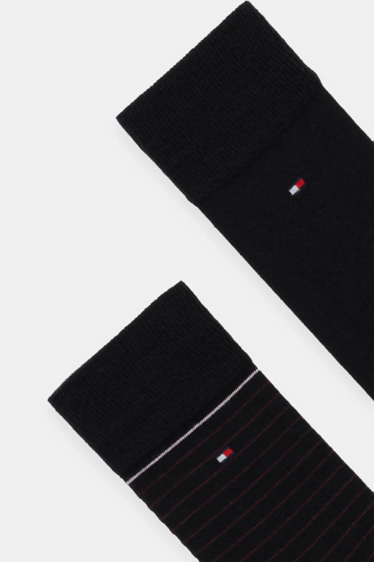 Tommy Hilfiger skarpetki 2-pack 100001496 czarny AW25