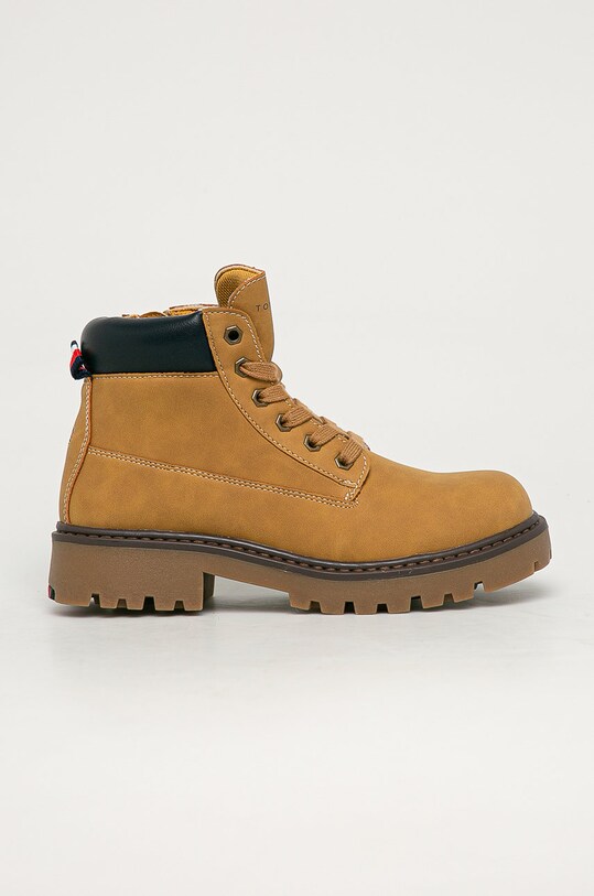 Tommy Hilfiger - Bocanci copii cu snur galben T3B5.30965.35.41