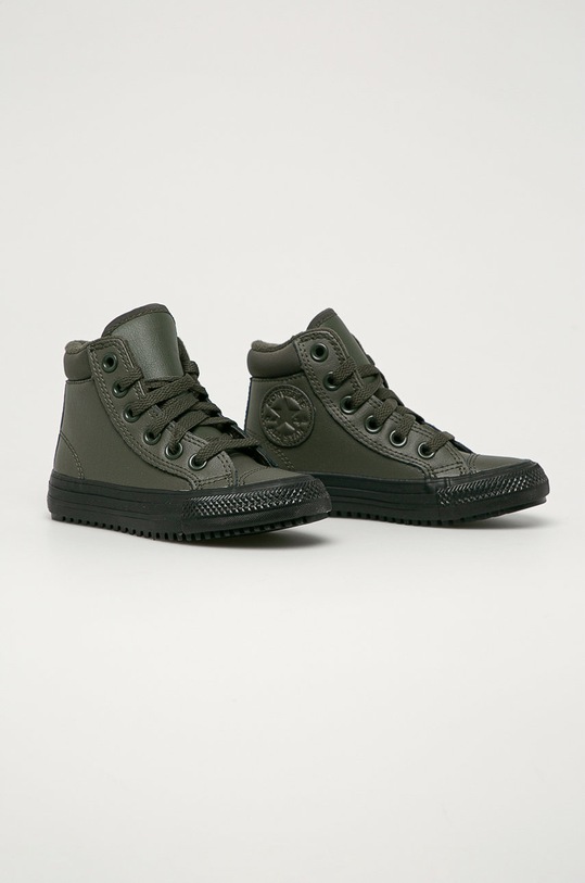 Converse - Detské kožené tenisky 668923C sivá AW20