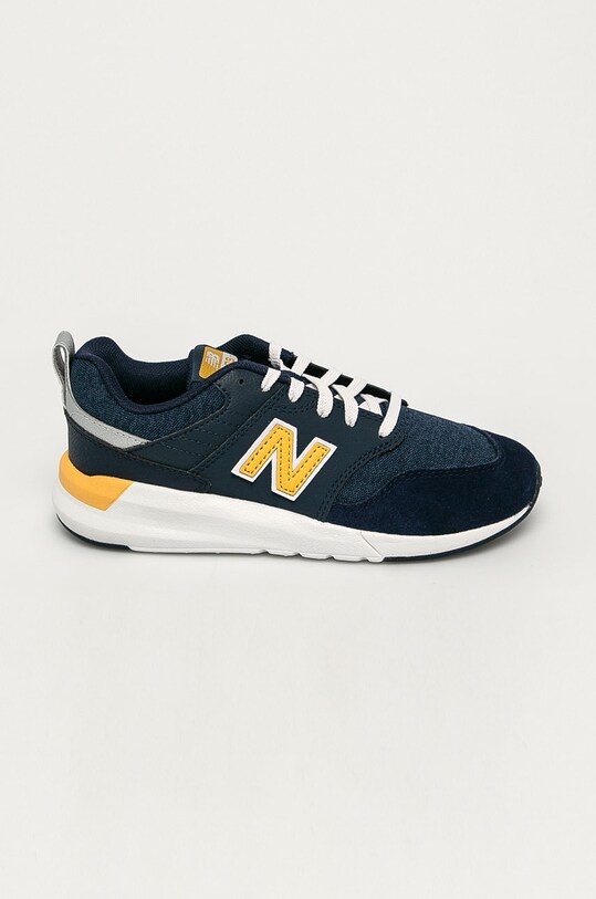 New Balance - Detské topánky YS009NE1 imitácia kože tmavomodrá YS009NE1