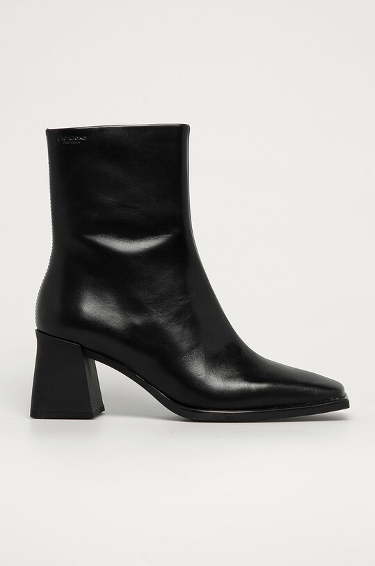 Vagabond Shoemakers - Botki skórzane Hedda słupek czarny 5002.001.20