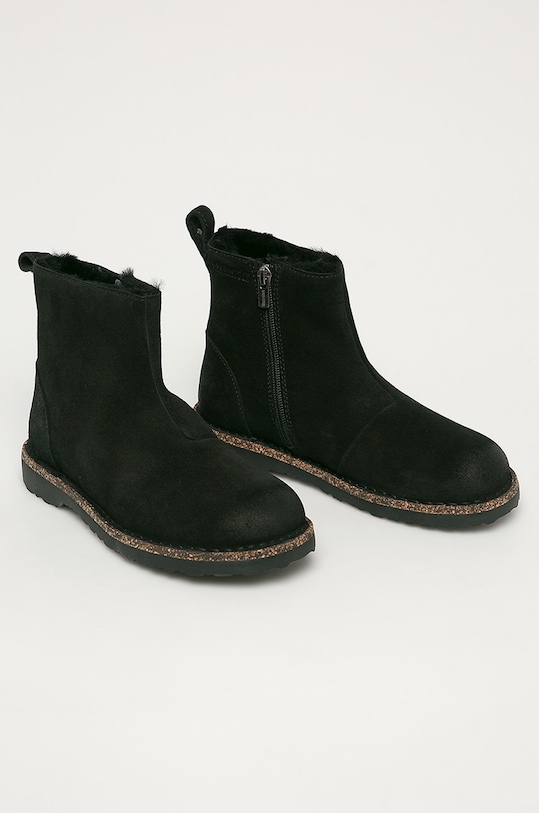 Birkenstock - Kožené členkové topánky Melrose Shearling 1017294.Birkenstock čierna ZW20