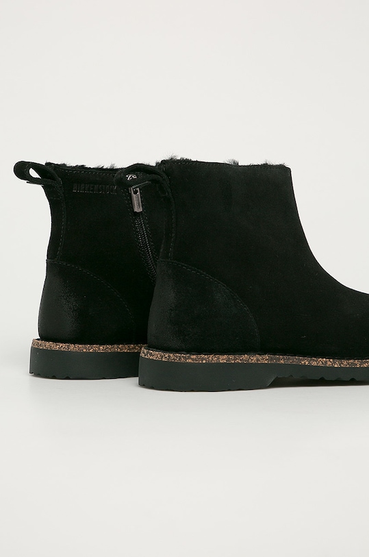 Obuv Birkenstock - Kožené členkové topánky Melrose Shearling 1017294.Birkenstock čierna