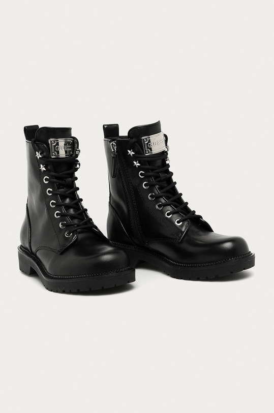 Guess Jeans - Kožené workery FL7TS2.LEA10 čierna AW20