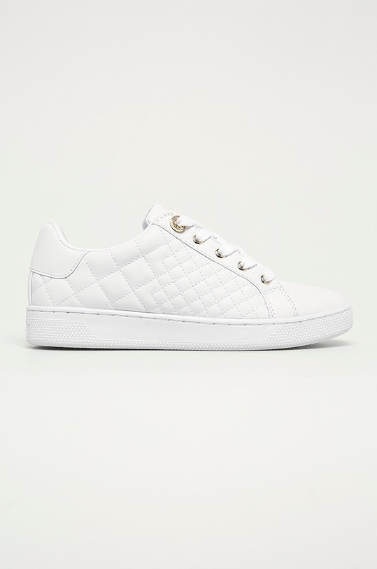 Guess Jeans - Παπούτσια NHL Pittsburgh Penguins Jeans REACE φλατ λευκό FL7REE.ELE12