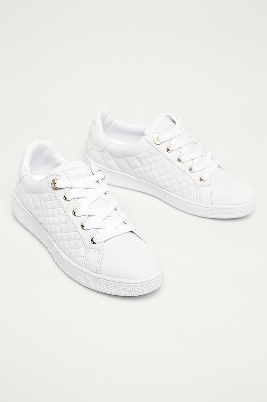 Guess Jeans - Παπούτσια NHL Pittsburgh Penguins Jeans REACE FL7REE.ELE12 λευκό SS24