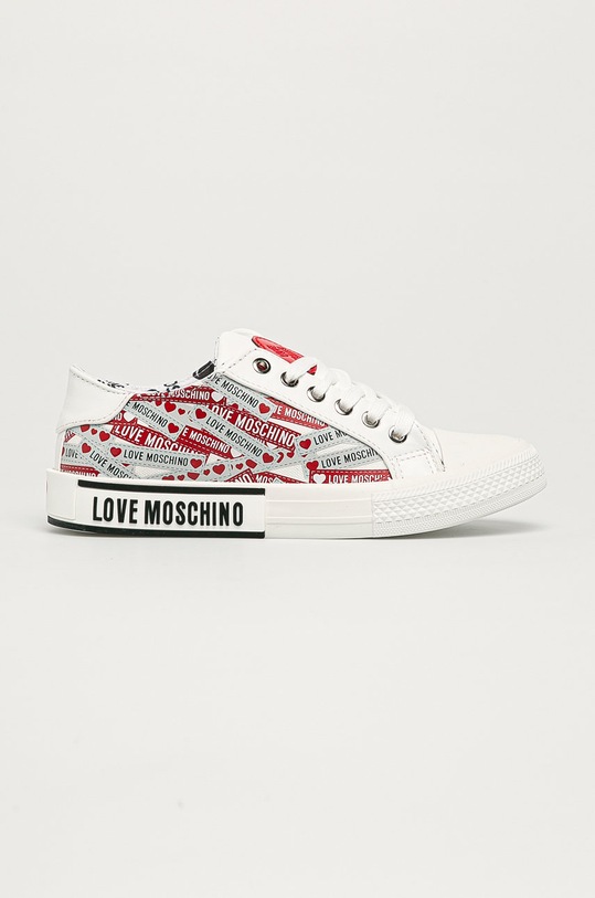 Love Moschino - Кеды имитация натуральной кожи белый JA15242G1BIH210A