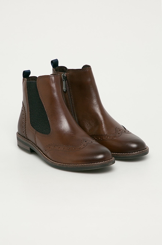 Marco Tozzi - Kožené topánky Chelsea 2.2.25365.35.300 hnedá AW20