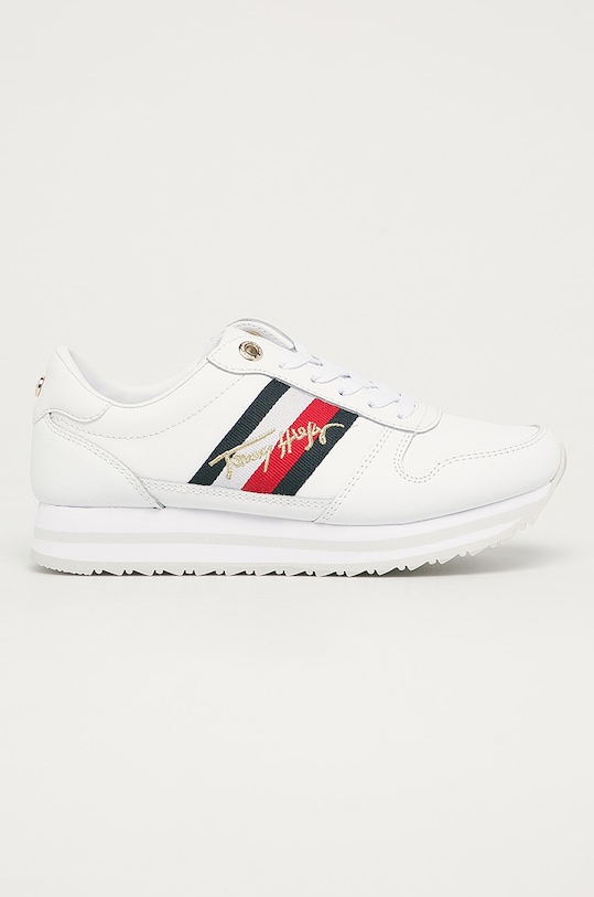 Tommy Hilfiger - Pantofi piele alb FW0FW05218YBR
