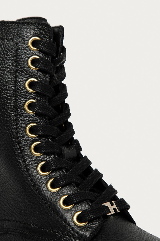 Tommy Hilfiger - Bocanci de piele negru FW0FW05185BDS
