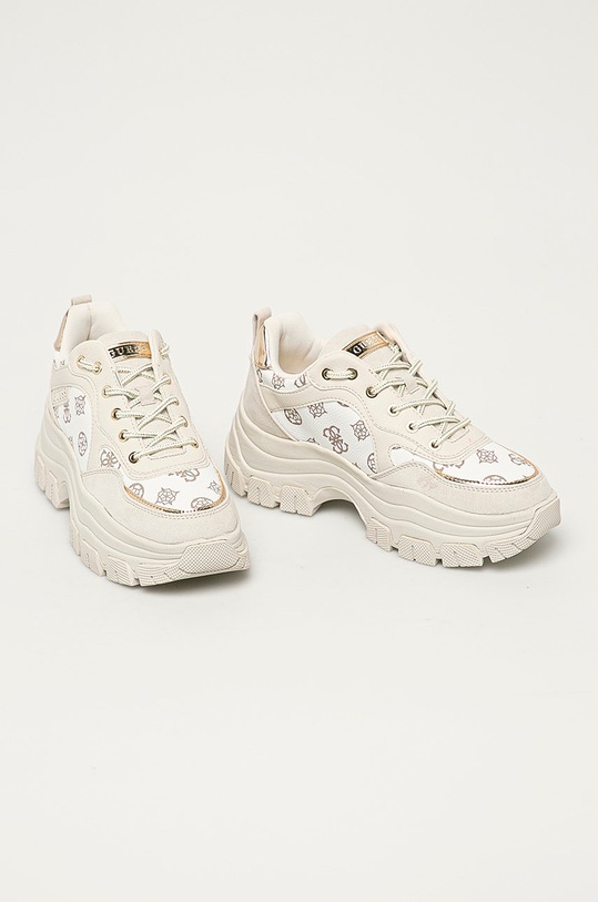 Guess Jeans - Topánky FL8BRY.FAL12 biela AW21