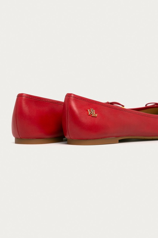Obuwie Lauren Ralph Lauren - Baleriny skórzane 802806870004 802806870004 czerwony