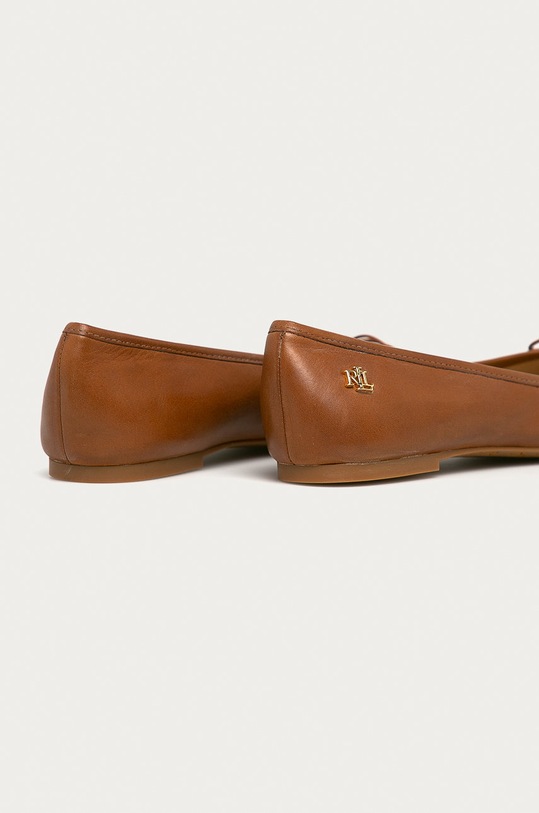 Obuwie Lauren Ralph Lauren - Baleriny skórzane Jayna 802806870009 brązowy