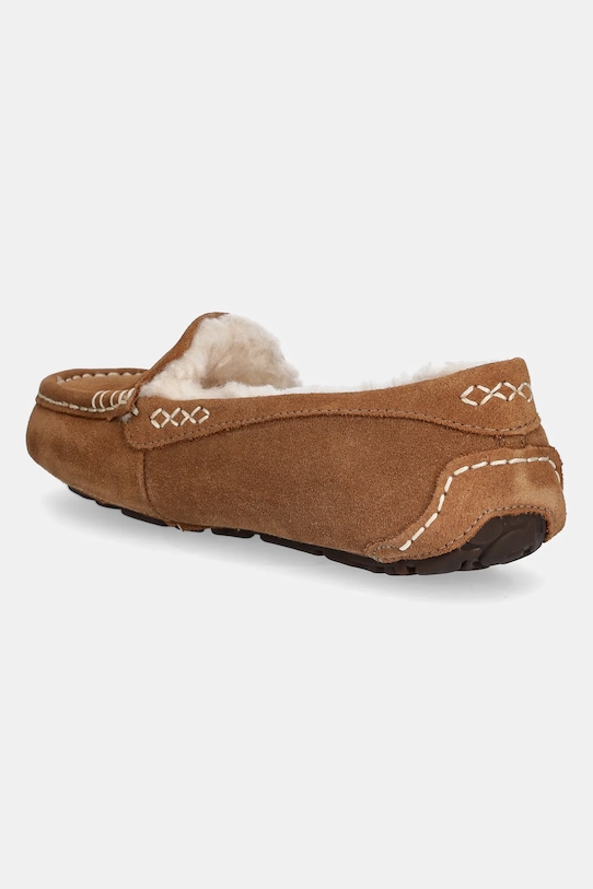 Încălțăminte UGG - Papuci din piele intoarsa Ansley 1106878.CHE maro