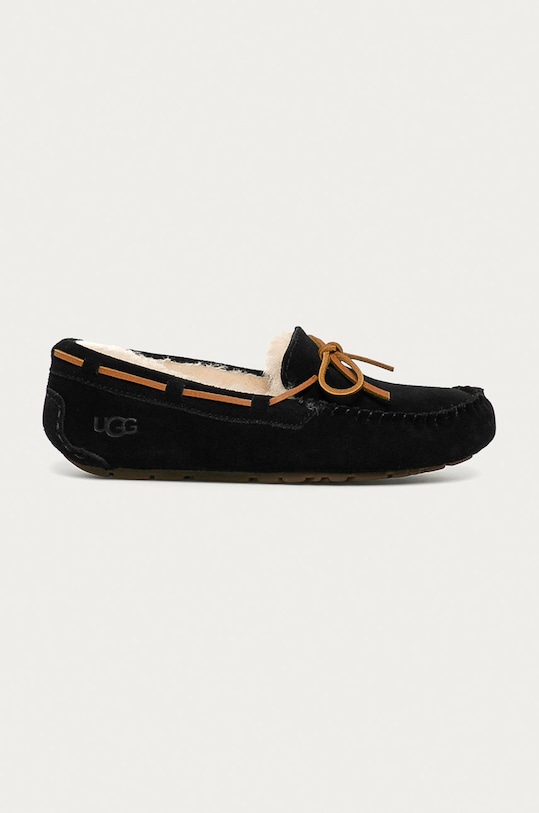 UGG - Kapcie zamszowe Dakota czarny 1107949.BLK