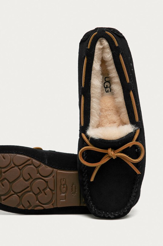 UGG - Papuci din piele intoarsa Dakota negru 1107949.BLK