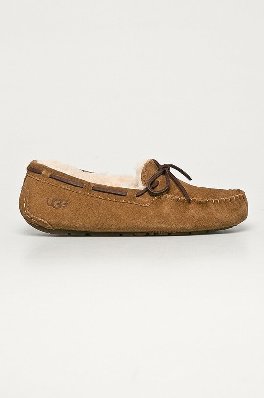 UGG papuci din piele întoarsă Dakota maro 1107949.CHE