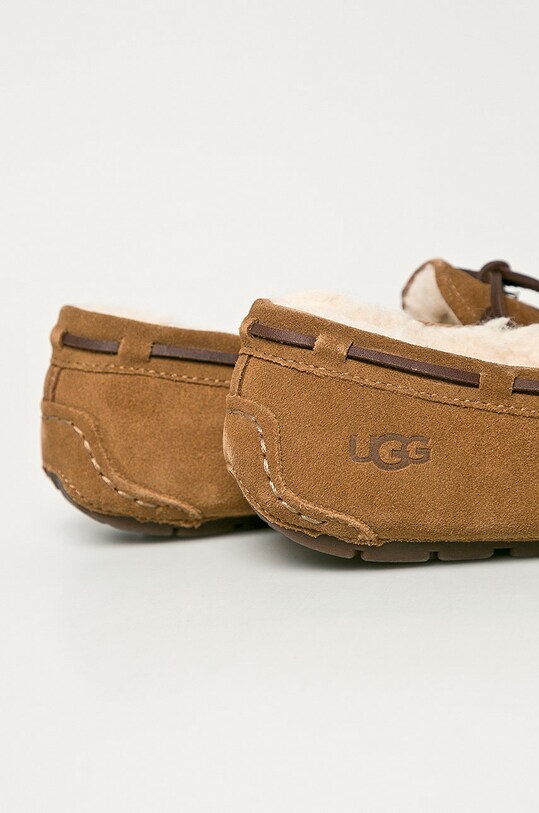 Încălțăminte UGG papuci din piele întoarsă Dakota 1107949.CHE maro
