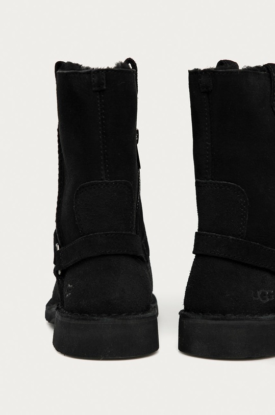 Încălțăminte UGG - Cizme din piele intoarsa Aveline 1112469.BLK negru