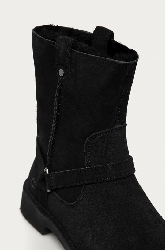 UGG - Велурени ботуши Aveline 1112469.BLK черен