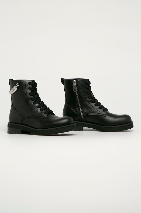 Calvin Klein Jeans - Workery skórzane R1573.001 R1573.001 czarny AW20