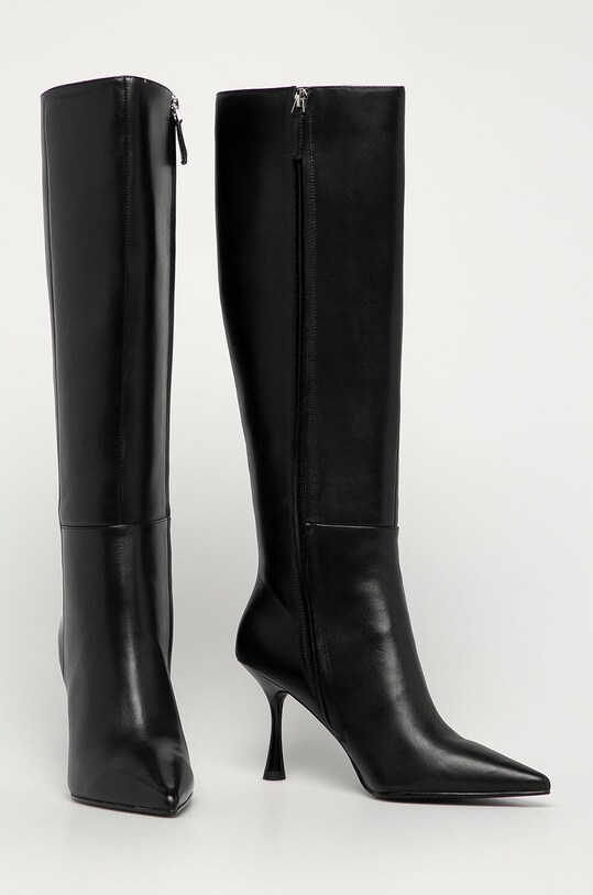 Miss Sixty - Δερμάτινες μπότες 603QJ8570000 μαύρο AW20