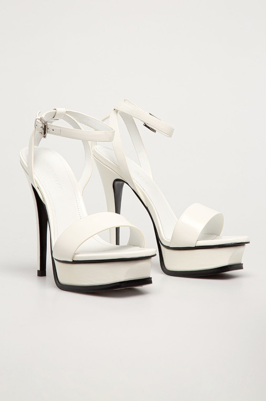 Miss Sixty - Sandały skórzane 603QJ8590000 biały AW20