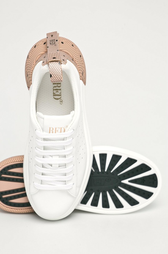 Red Valentino - Ghete de piele alb UQ0S0E11AVU