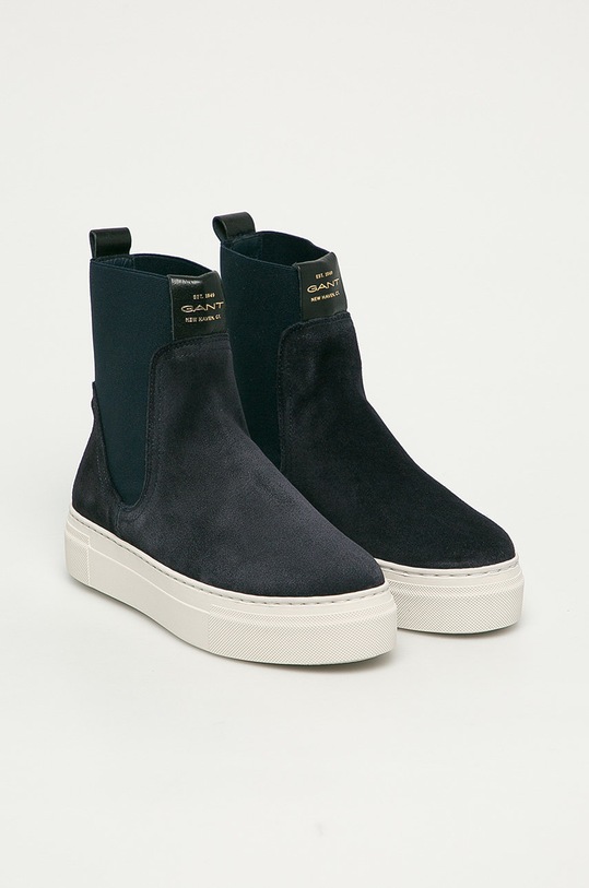 Gant - Kožené členkové topánky 21553977.G69 tmavomodrá AW20