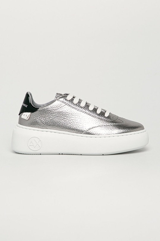Armani Exchange - Cipő nappa bőr ezüst XDX042.XV338