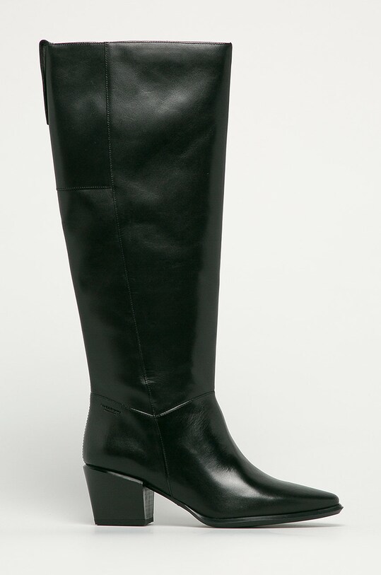Vagabond Shoemakers - Kozaki skórzane Betsy słupek czarny 5001.001.20