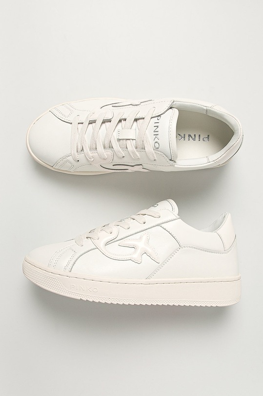 Pinko - Ghete de piele 1P21ZJ.Y6RG alb