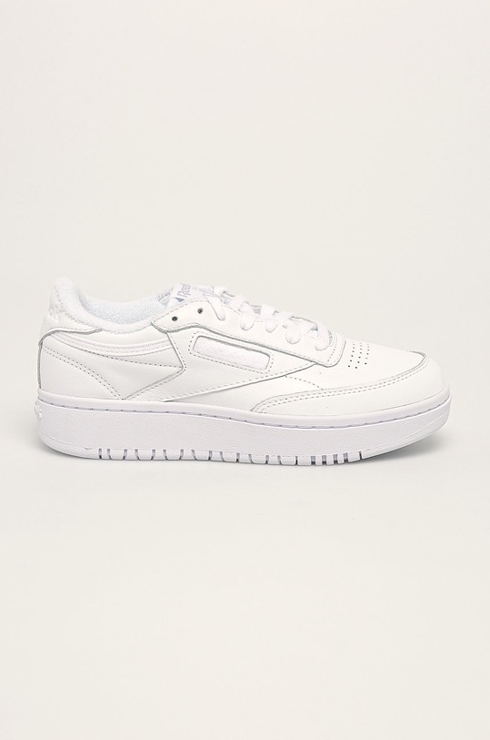Reebok Classic - Шкіряні черевики Club C Double FW8015 платформа білий FW8015