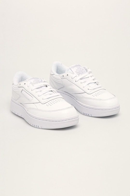 Reebok Classic - Шкіряні черевики Club C Double FW8015 FW8015 білий AW20