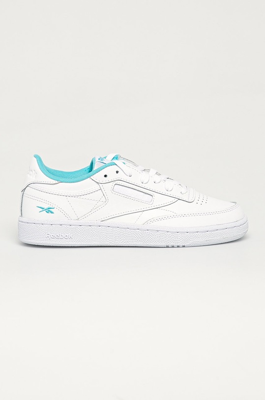 Reebok Classic - Ghete de piele Club C 85 FV1096 plată alb FV1096