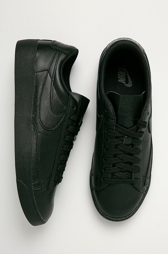 Nike Sportswear - Buty skórzane Blazer Low LE czarny AV9370