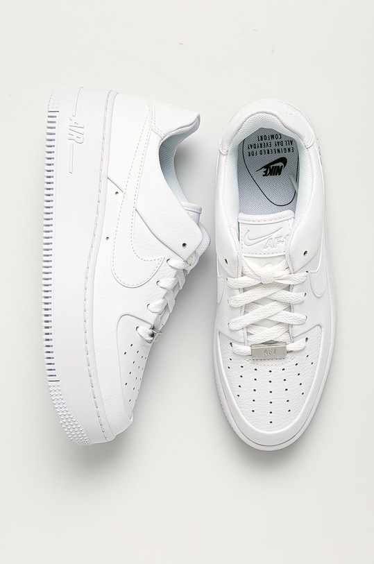 Nike Sportswear - Bőr cipő W AFI Sage Low AR5339 fehér