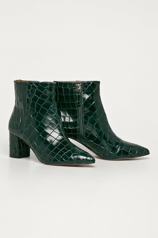 Kurt Geiger London - Kožené členkové topánky Burlington 5125271419.71 zelená AW20