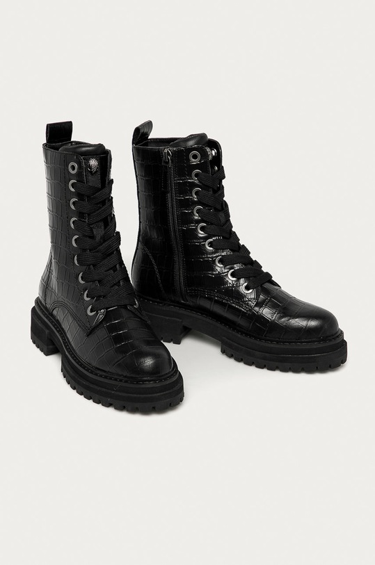 Kurt Geiger London - Bocanci de piele Siva 5348500419.00 negru AW20