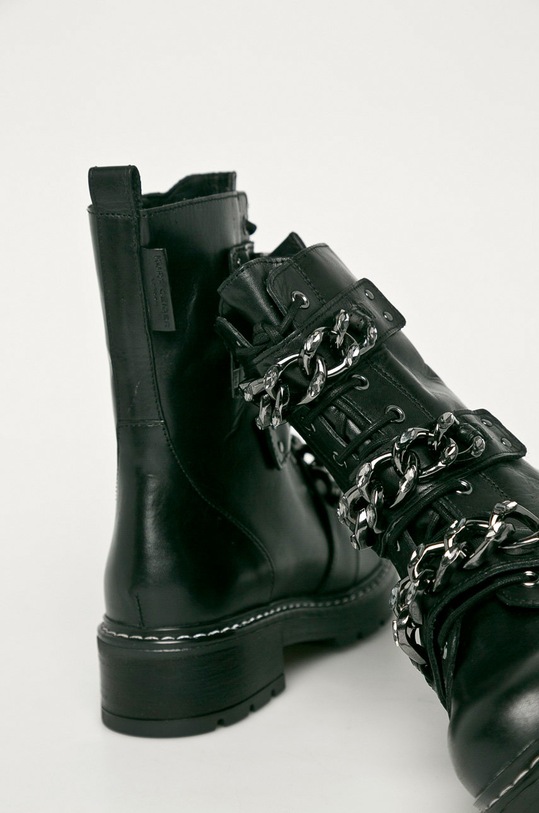 Kurt Geiger London - Bocanci de piele Storm negru 5402300109.00