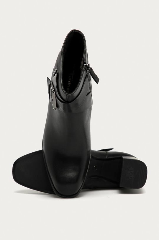 Tamaris - Cizme de piele negru 1.1.25067.25.001
