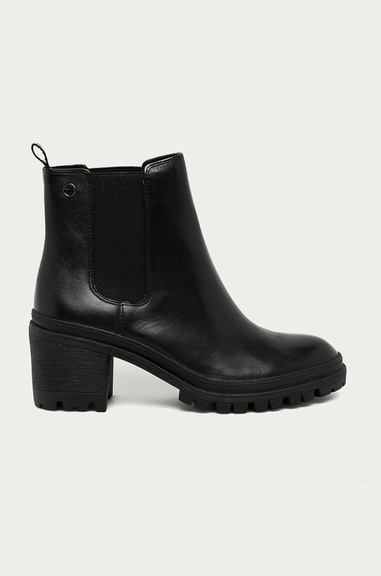 Tamaris - Ghete Chelsea de piele 5-8 cm negru 1.1.25417.25.001