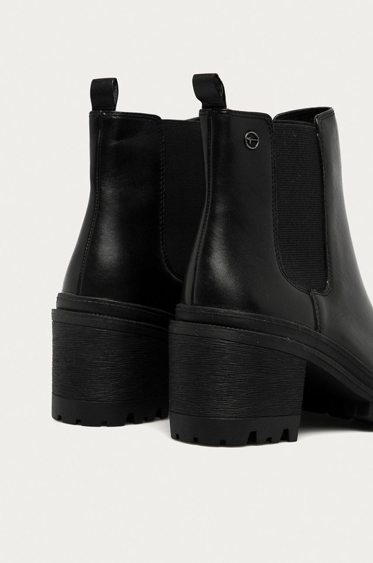 Încălțăminte Tamaris - Ghete Chelsea de piele 1.1.25417.25.001 negru
