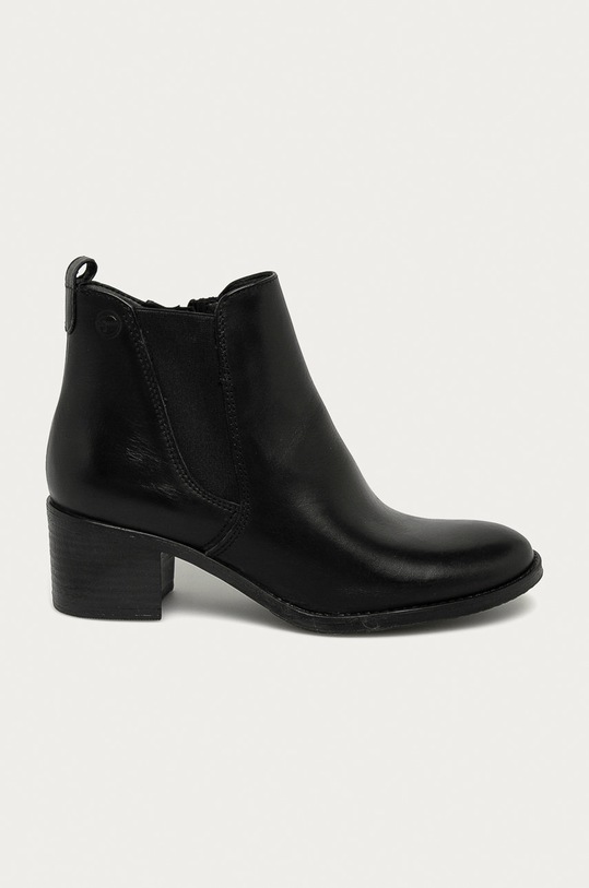 Tamaris - Ghete Chelsea de piele 5-8 cm negru 1.1.25043.25.001