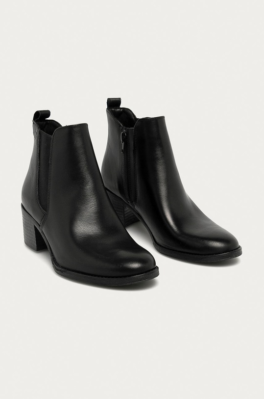 Tamaris - Ghete Chelsea de piele 1.1.25043.25.001 negru AW20