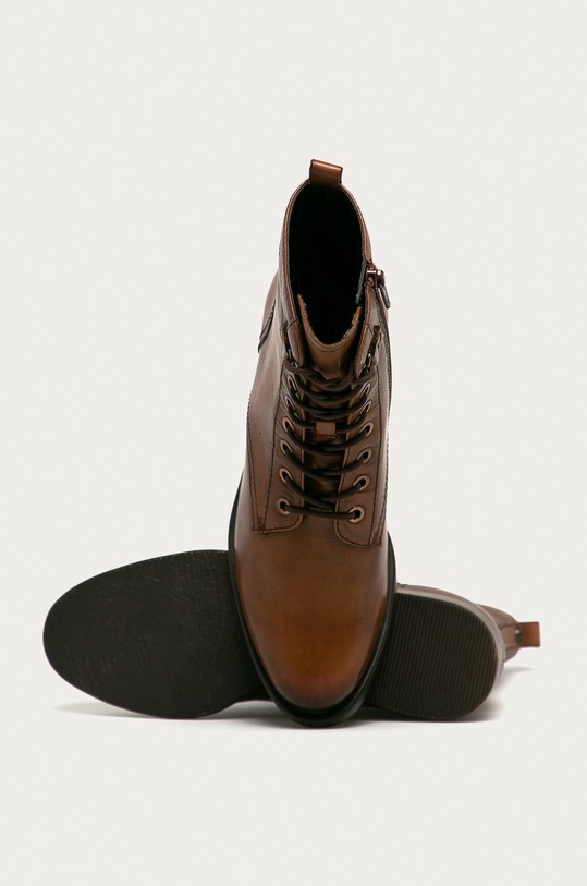 s. Oliver - Kožené členkové topánky hnedá 5.5.25121.25.300