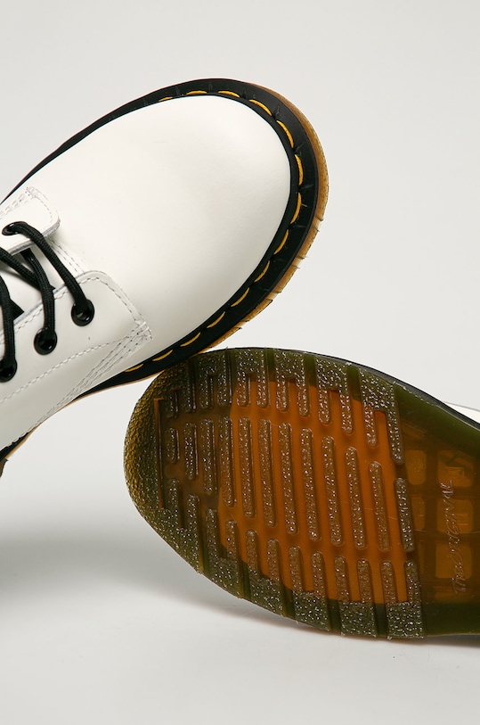 Dr. Martens - Botki skórzane 1460 W biały 11821100.1460.W