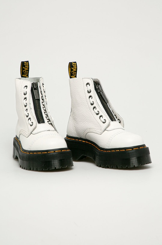 Dr. Martens - Botki skórzane Sinclair DM26261100 biały AW20