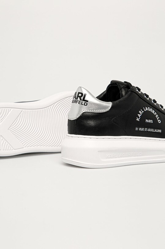 Boty Kožené boty Karl Lagerfeld KAPRI KL62538.00S černá